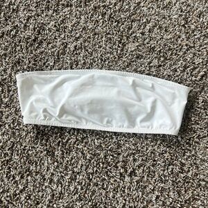 Skims White Strapless Bikini Top